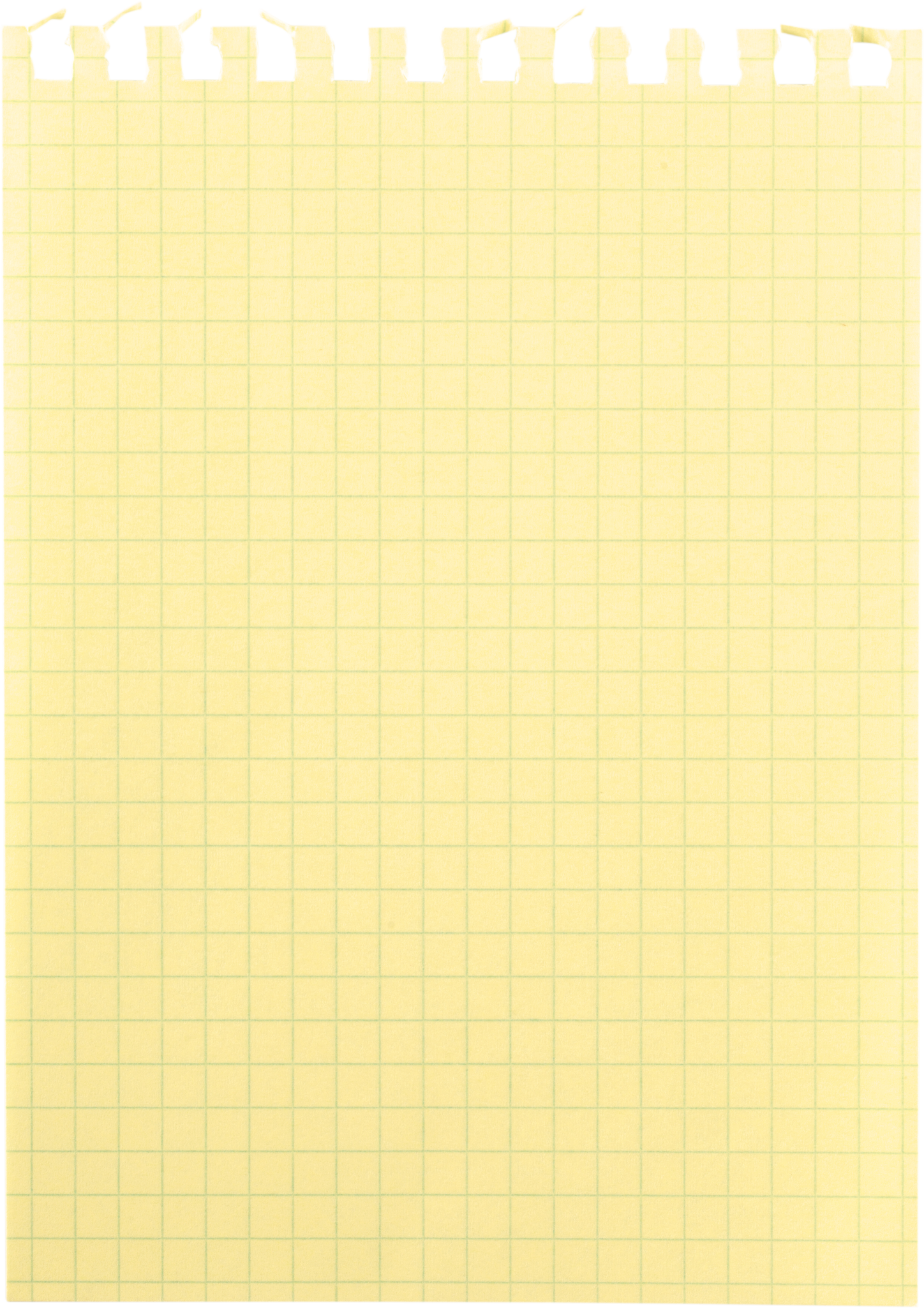 Blank Paper Sheet from Notepad - Isolated