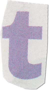 Ransom Cut Out Letter T