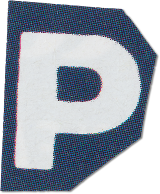 Ransom Cut Out Letter P